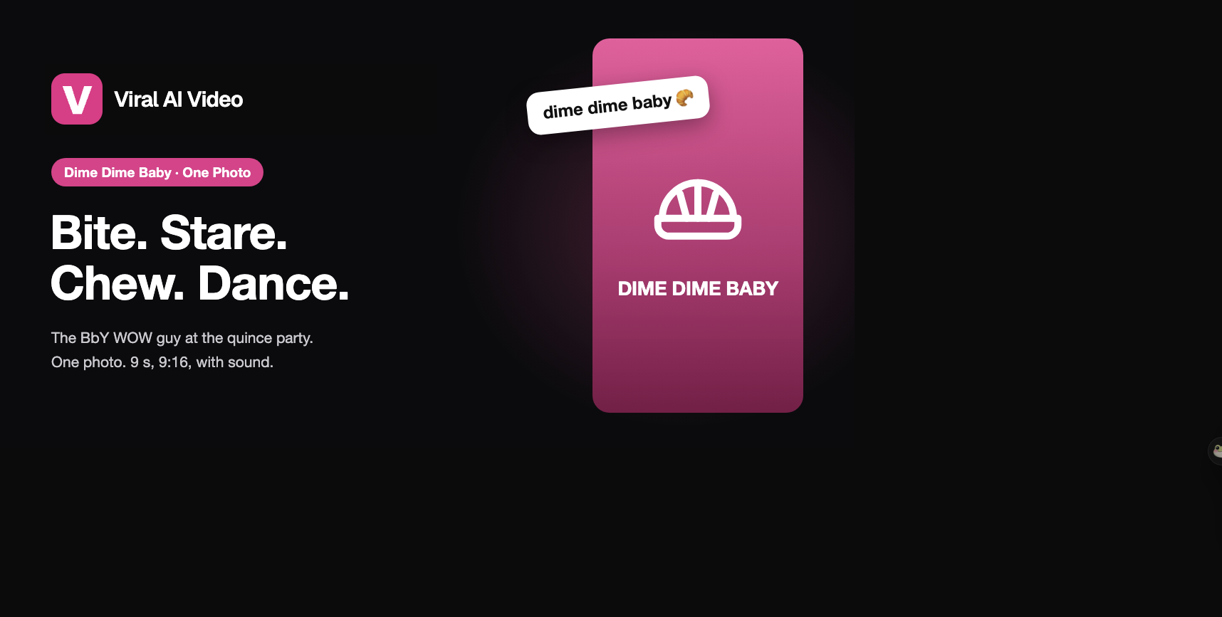 How to Make the Dime Dime Baby AI Video: Be the BbY WOW Guy From One Photo